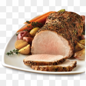 Roast Plate - Pork Roast Clip Art, HD Png Download - cooked meat png