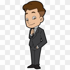 Thinking Guy Cartoon Png, Transparent Png - confident png