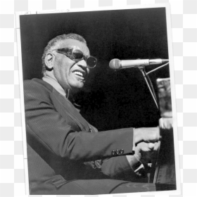 Ray Charles Black And White, HD Png Download - country music png