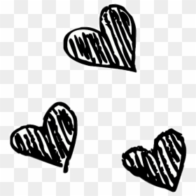 #heart #art #pencil #doodle #drawing #blackandwhite - Heart Black Drawing Png, Transparent Png - heart art png