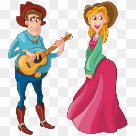 Country Singers Cartoon Clipart, HD Png Download - country music png