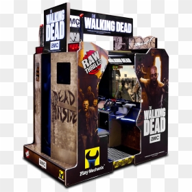 Twd Arcade Cabinet 3 4 Final 1 - Amc The Walking Dead Arcade Game, HD Png Download - arcade cabinet png