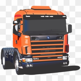 Transparent Truck Vector Clipart - Scania Vetor, HD Png Download - truck vector png