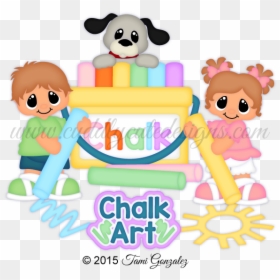 Clip Art Sidewalk Chalk Clipart - Cartoon, HD Png Download - chalk clipart png