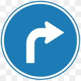 Turn Right Traffic Sign, HD Png Download - right png
