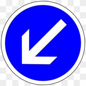 Traffic Sign, Keep Left, Sign, Regulatory Sign - Keep Left Sign Png, Transparent Png - left png