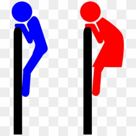 Standing,human Behavior,silhouette - Drenge Og Pige Tegn, HD Png Download - soccer silhouette png