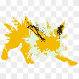 Paint Splatter Background Yellow, HD Png Download - splat png