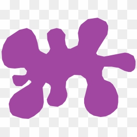 Purple Color Clipart Free, HD Png Download - splat png