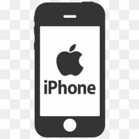 Iphone Clipart Black And White, HD Png Download - mobile clipart png
