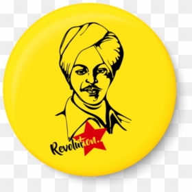 Bhagat Singh Sticker, HD Png Download - bhagat singh png
