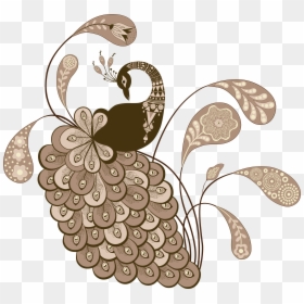 Peacock Vector Png Hd, Transparent Png - png flowers vectors