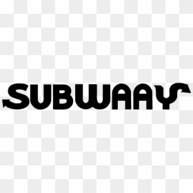 Subway Black And White Logo, HD Png Download - subway logo png