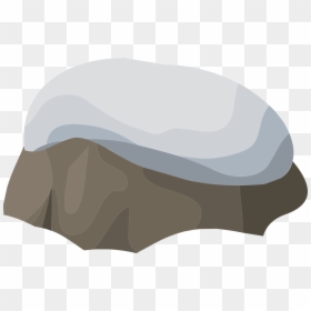Rock With Snow Clipart, HD Png Download - boulder png