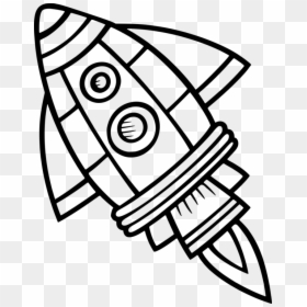 Space Ship Line Art, HD Png Download - space ship png
