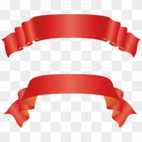 Red Ribbon Banner Transparent Background, HD Png Download - christmas ribbon png
