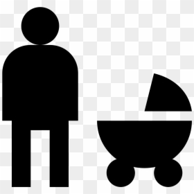 Mom With Stroller Icon, HD Png Download - mom png