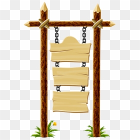 Wooden Street Sign Clipart, HD Png Download - wooden sign png