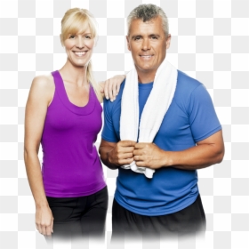 Fit Middle Age Couple, HD Png Download - fitness png