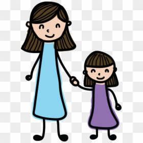 Mom And Daughter Clipart, HD Png Download - mom png