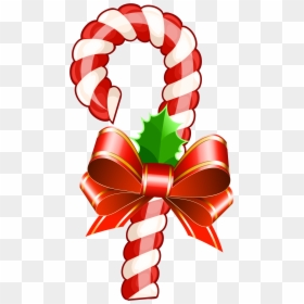 Cute Christmas Candy Cane, HD Png Download - christmas ribbon png