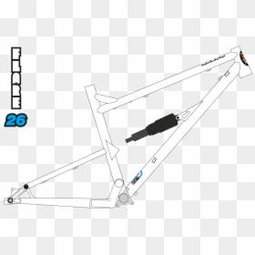 Bicycle Frame, HD Png Download - white frame png