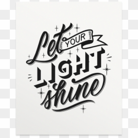 Calligraphy, HD Png Download - light shine png
