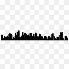 Miami Skyline Silhouette Png, Transparent Png - city skyline png