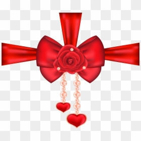Valentine's Day, HD Png Download - christmas ribbon png