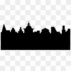 Silhouette, HD Png Download - city skyline png