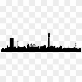 Johannesburg Skyline Silhouette, HD Png Download - city skyline png