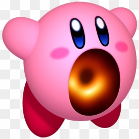 Kirby With Mouth Open, HD Png Download - black hole png