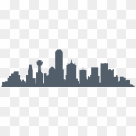 Dallas City Skyline Silhouette, HD Png Download - city skyline png