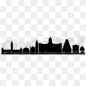 Silhouette Chennai Skyline, HD Png Download - city skyline png