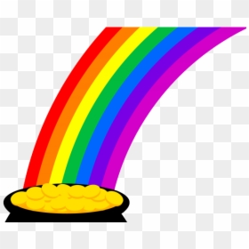Transparent Clipart Rainbow And Pot Of Gold, HD Png Download - pot of gold png