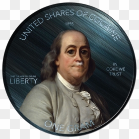 Benjamin Franklin, HD Png Download - cocaine png