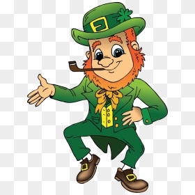 St Patrick's Day Leprechaun Clipart, HD Png Download - pot of gold png