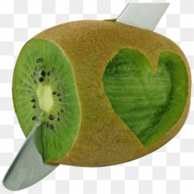 Kiwifruit, HD Png Download - heart shape png