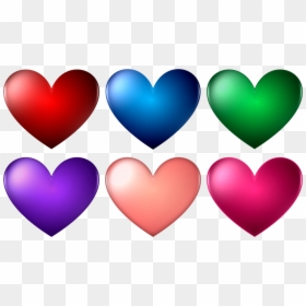 Heart Shape Different Color, HD Png Download - heart shape png