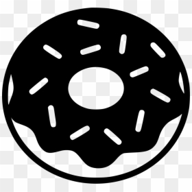 Black And White Donut Clipart, HD Png Download - sprinkles png