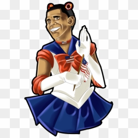 Sailor Moon Obama, HD Png Download - obama png