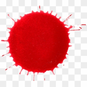 Red Color Splash Circle Png, Transparent Png - watercolor splash png