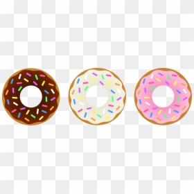 Transparent Background Donut Clip Art, HD Png Download - sprinkles png