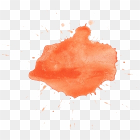Orange Watercolour Png, Transparent Png - watercolor splash png