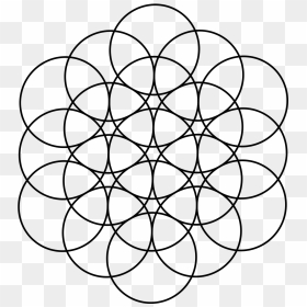 Flower Of Life 19 Circles, HD Png Download - flower of life png