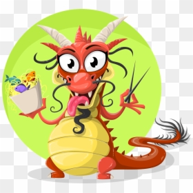Dragon Eating Chinese Food, HD Png Download - chinese dragon png