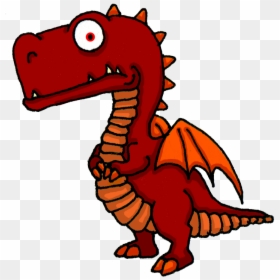 Red Dragon Cartoon Png, Transparent Png - chinese dragon png