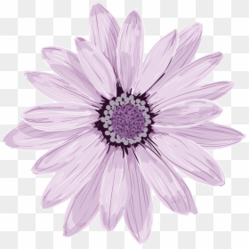 Purple Redbubble Stickers, HD Png Download - purple flowers png