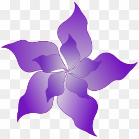 Purple Flower Vector Png, Transparent Png - purple flowers png