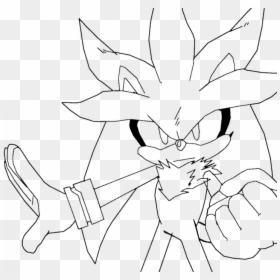 Silver The Hedgehog Drawing, HD Png Download - shadow the hedgehog png